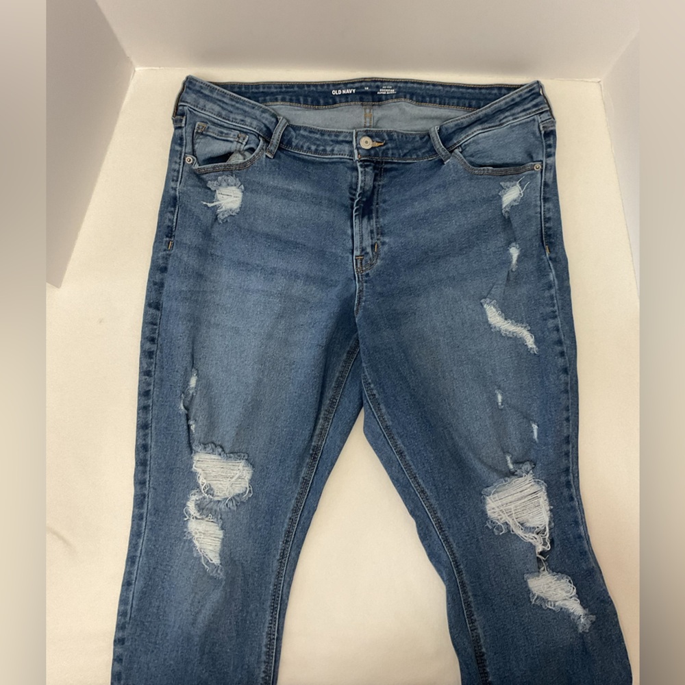 OLD NAVY ROCKSTAR SUPER SKINNY JEANS - SZ 18
